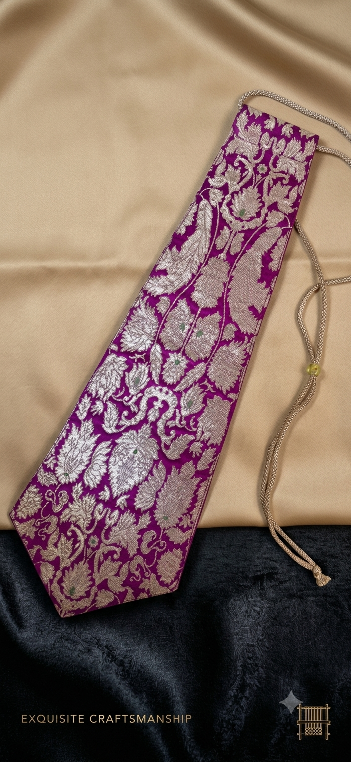 Silk Tie in Kimkhwab